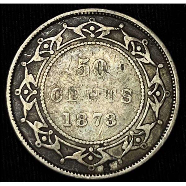 1873 Newfoundland Victoria 50c Fine Condition