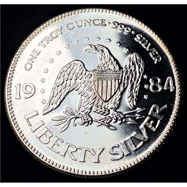1984 A-Mark "Life Liberty Happiness" Proof 1 ozt .999 Silver