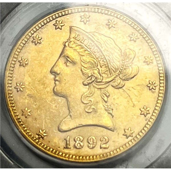 Last Minute! 1892 Gold Liberty Head $10 PCGS MS61