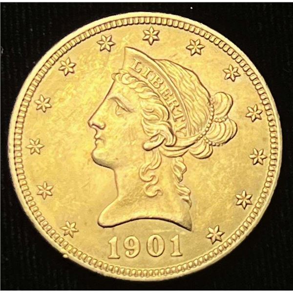 Last Minute! 1901 Gold Liberty Head $10 MS62