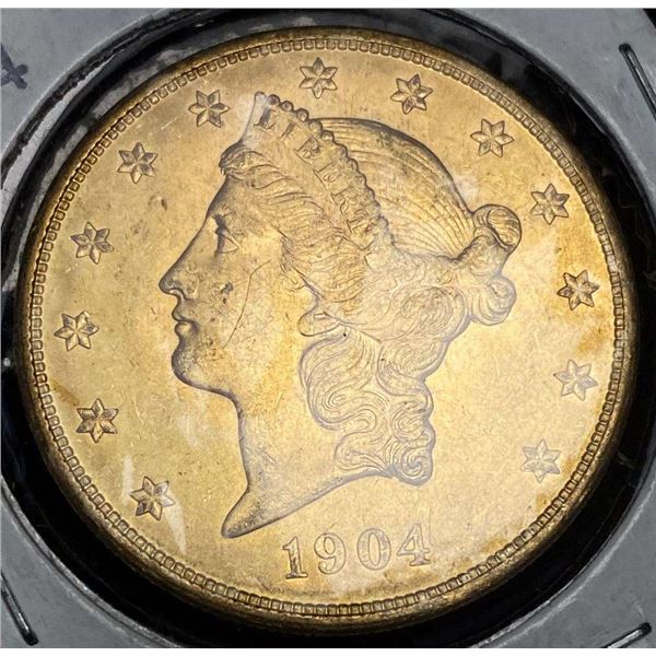Last Minute! 1904 Gold $20 Liberty Head MS64