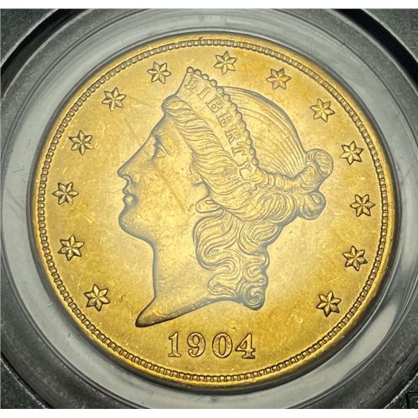 Last Minute! 1904 $20 Gold Liberty Head PCGS MS64