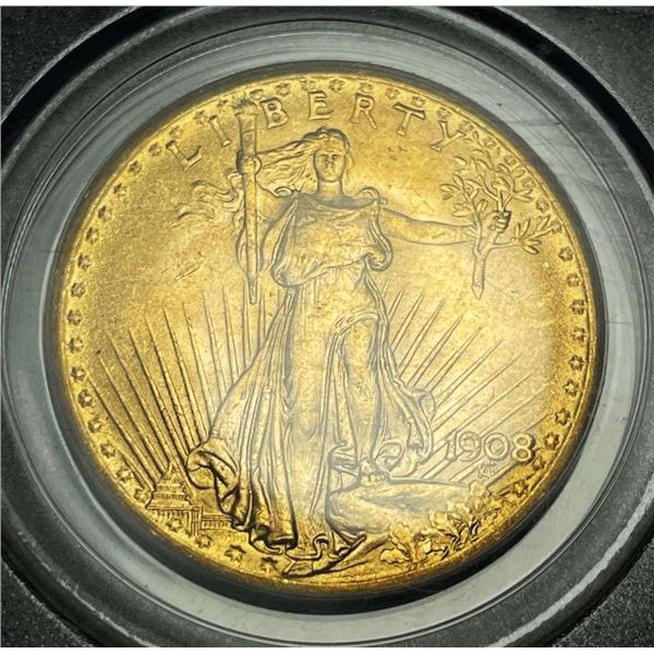 Last Minute! 1908 $20 Gold Liberty Head PCGS MS64 OGH