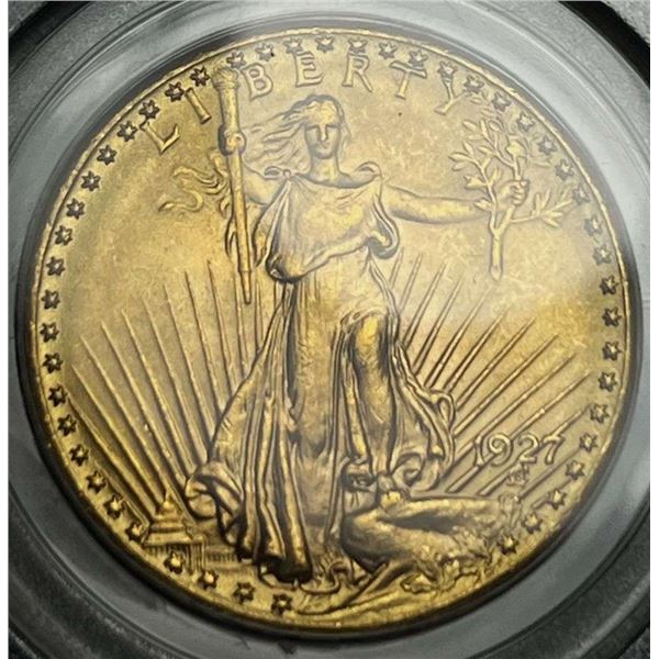 1927 Saint Gaudens $20 Gold PCGS MS65