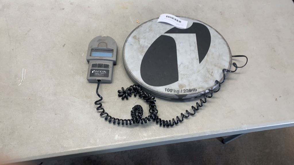 Inficon Scale Remote INFICON WAY TEK 220LB DIGITAL SCALE WORKING