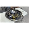 Image 1 : COIL OF 3 WIRE ELECTRICAL CABLE AND OUTLET BOX