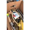 Image 3 : BOX AND TOOLBOX OF FILES, HANDLES, TOOL HEADS AND MOREBOX AND TOOLBOX OF FILES, HANDLES, TOOL HEADS 