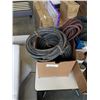 Image 7 : 3 BOXES OF VARIOUS HOSES, DOLLY WHEELS AND SHOP FLUIDS