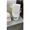 Image 2 : BOX OF COLD DRINK CUPS WITH STACK OF BUCKETS AND LIDS