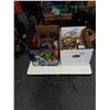 Image 1 : 2 BOXES OF HARDWARE, GRINDING DISCS, SAW BLADES AND MORE