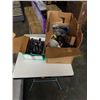 Image 1 : 2 BOXES OF WELDING CONNECTORS, SAW BLADES, CHAIN AND MORE