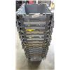 Image 1 : STACK OF 15 TOTES WITH BUILT IN INTERLOCKING LIDS