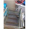 Image 8 : METAL CAGE BIN WITH DROP SIDE DOORS 35" X 41" WITH 2 METAL SHELVES