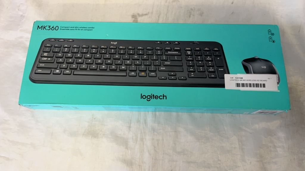 Mk3690 LOGITECH MK360 WIRELESS KEYBOARD AND MOUSE SET TESTED AND WORKING ...