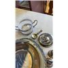 Image 8 : BOX OF SILVER PLATE AND PIER ONE ORNAMENTAL TREE