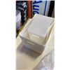 Image 2 : 2 SETS OF NESTING STORAGE BINS W/ LIDS - 6 TOTAL