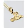 Image 3 : 14KT. YELLOW GOLD "#1 MOM" PENDANT WITH STERLING SILVER CHAIN, RETAIL $300.00