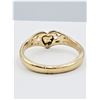 Image 4 : STERLING SILVER YELLOW & PINK GOLD TONE PLATED HEART RING, W/A $855.00, SIZE 8.75