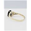 Image 4 : 10KT. YELLOW GOLD 6.9MM X 5MM NATURAL SAPPHIRE (1CT) & DIAMOND (0.02CTS) RING, W/A $1245.00, SIZE 5.