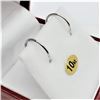 Image 2 : 10KT. WHITE GOLD 10.5MM HOOP EARRINGS, RETAIL $250.00