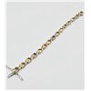 Image 1 : STERLING SILVER 8MM X 6MM NATURAL CITRINE & CZ BRACELET, 15 CITRINE (13.5CTS), W/A $950.00, CITRINE 