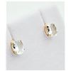 Image 3 : 10KT. YELLOW GOLD 6MM X 4MM NATURAL AQUAMARINE EARRINGS, 0.70CTS, RETAIL $350.00, AQUAMARINE IS THE 