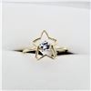 Image 1 : 10KT. YELLOW GOLD 3MM NATURAL TANZANITE BABY STAR RING, 0.20CTS, W/A $1235.00, SIZE 3.75