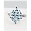Image 4 : STERLING SILVER NATURAL BLUE TOPAZ RING, 9 TOPAZ (2.43CTS), W/A $515.00, SIZE 7, BLUE TOPAZ IS THE B