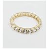 Image 2 : 10KT. YELLOW GOLD CZ INFINITY BAND, W/A $575.00, SIZE 8.25