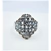 Image 1 : STERLING SILVER NATURAL BLUE TOPAZ RING, 28 BLUE TOPAZ (1.68CTS), W/A $420.00, SIZE 7, BLUE TOPAZ IS