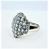 Image 3 : STERLING SILVER NATURAL BLUE TOPAZ RING, 28 BLUE TOPAZ (1.68CTS), W/A $420.00, SIZE 7, BLUE TOPAZ IS