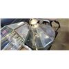 Image 3 : 2 DESIGNER BEVELLED GLASS PANEL HANGING LIGHTS