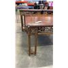Image 2 : 3 PC LEATHER TOP COFFEE AND END TABLE SET