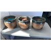 Image 1 : 3 CERAMIC PLANTERS