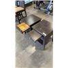 Image 2 : PAIR OF CENTRAC 1 DRAWER NIGHTSTANDS WITH PULL OUT TRAY