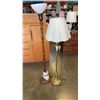 Image 1 : VINTAGE FLOOR LAMP WITH MILK GLASS SHADE AND BRASS FLOOR LAMP