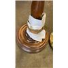 Image 9 : VINTAGE FLOOR LAMP WITH MILK GLASS SHADE AND BRASS FLOOR LAMP