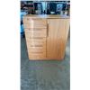 Image 1 : WOODEN STORAGE CABINET WITH DRAWERS