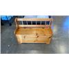 Image 1 : WOODEN ENTRY BENCH WITH STORAGE