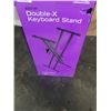 Image 2 : AS NEW ON STAGE DOUBLE X KEYBOARD STAND - RETAIL $59