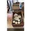 Image 1 : LOT OF VINTAGE MILK BOTTLES, VASES AND FINE CHINA