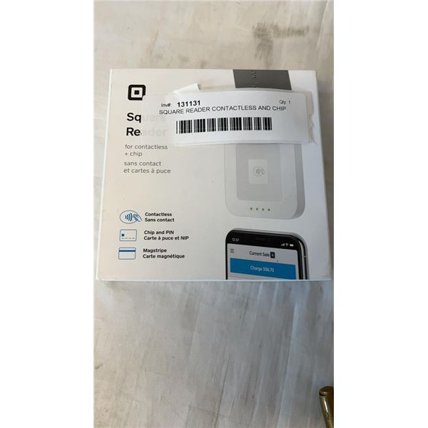 SQUARE READER CONTACTLESS AND CHIP TESTED AND WORKING - RETAIL $69