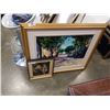 Image 1 : FRAMED CANVAS PAINTING AND EASTERN PRINT