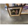 Image 2 : FRAMED CANVAS PAINTING AND EASTERN PRINT