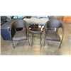 Image 1 : AS NEW HAMPTON BAY RATTAN 3PC PATIO SET RETAIL $330