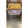 Image 2 : FABRIC MAGAZINE RACK W/ MIRROR TRAY