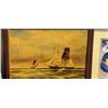 Image 2 : VINTAGE PAINTING WITH NEEDLEPOINT, HORSE PRINT AND SKYLINE PRINT