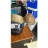 Image 2 : BASKET OF PICNIC SUPPLIES, BOWLS, STAINLESS DOG BOWLS AND MORE