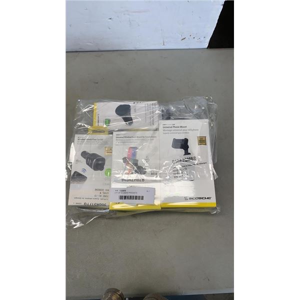 LOT OF SCOSCHE PRODUCTS
