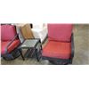 Image 2 : 3 PC CONVERSATION PATIO SET WITH SWIVEL AND ROCKING BASES